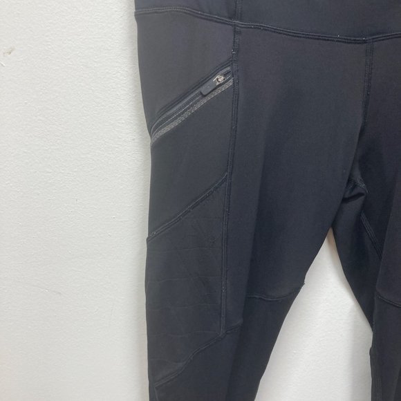 Lululemon hi rise black side pocket yoga leggings 8 - Picture 2 of 8